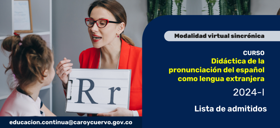 Didáctica de la pronunciación del español como lengua extranjera – Lista de admitidos