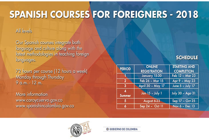 Spanish courses for foreigners 2018