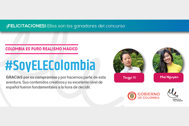 Becarias de ELE Colombia ganan concurso por su buen dominio del español